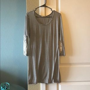 Striped work dress